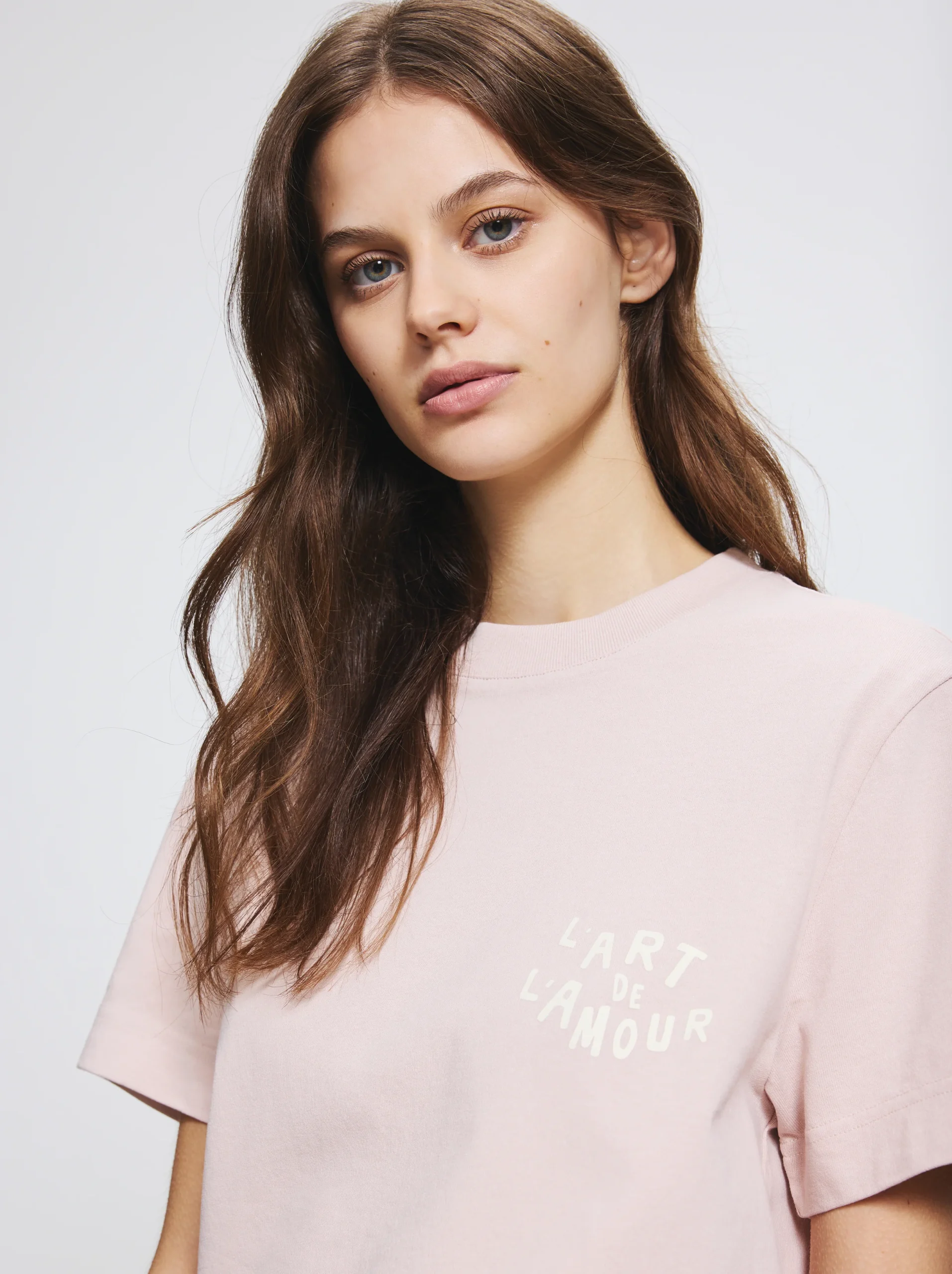T-shirt unisexe L'ART DE L'AMOUR rose glacé – Image 4