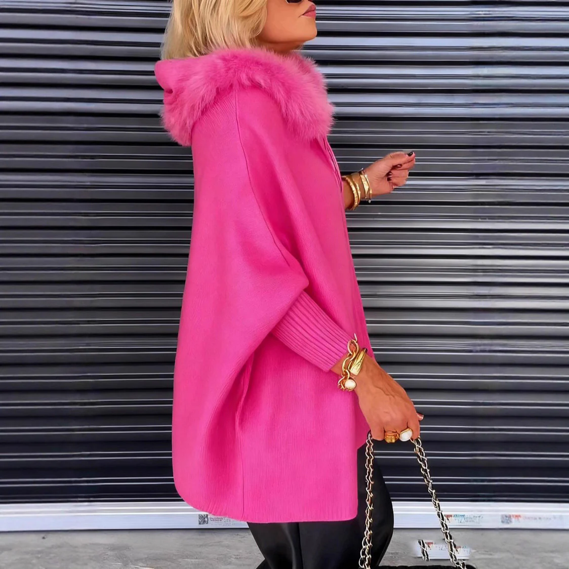 Cardigan Femme à Capuche Zippé avec Poches Chaud – Image 5