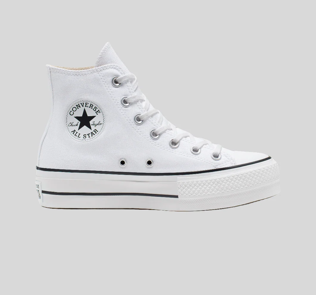Converse Chuck Taylor All Star Platform Hi blanc – Image 4
