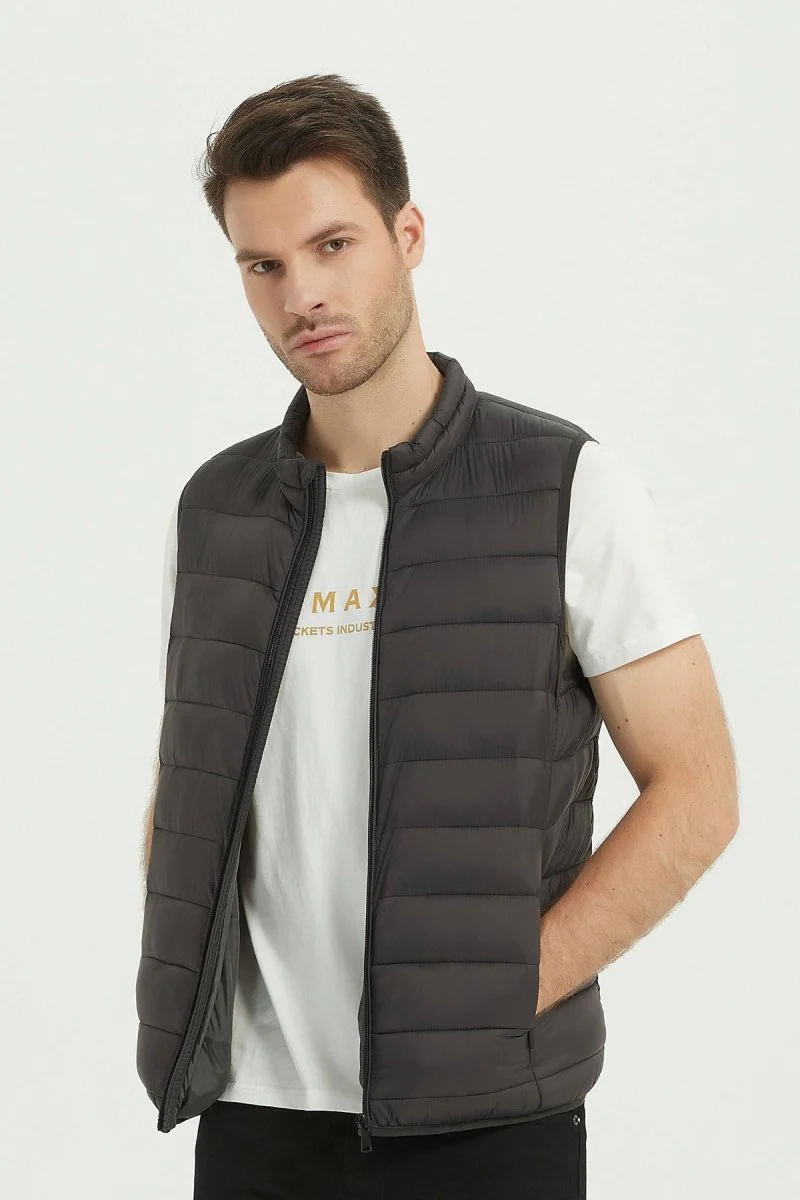 Doudoune gilet gris foncé KAYSER – Image 2