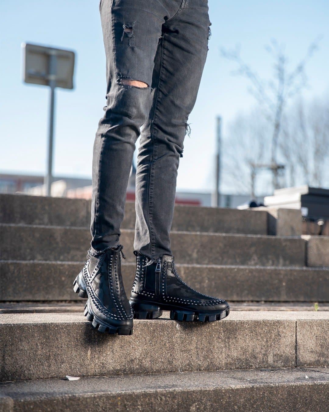 Sneakers montantes homme cuir noir - SUPERSTAR – Image 4