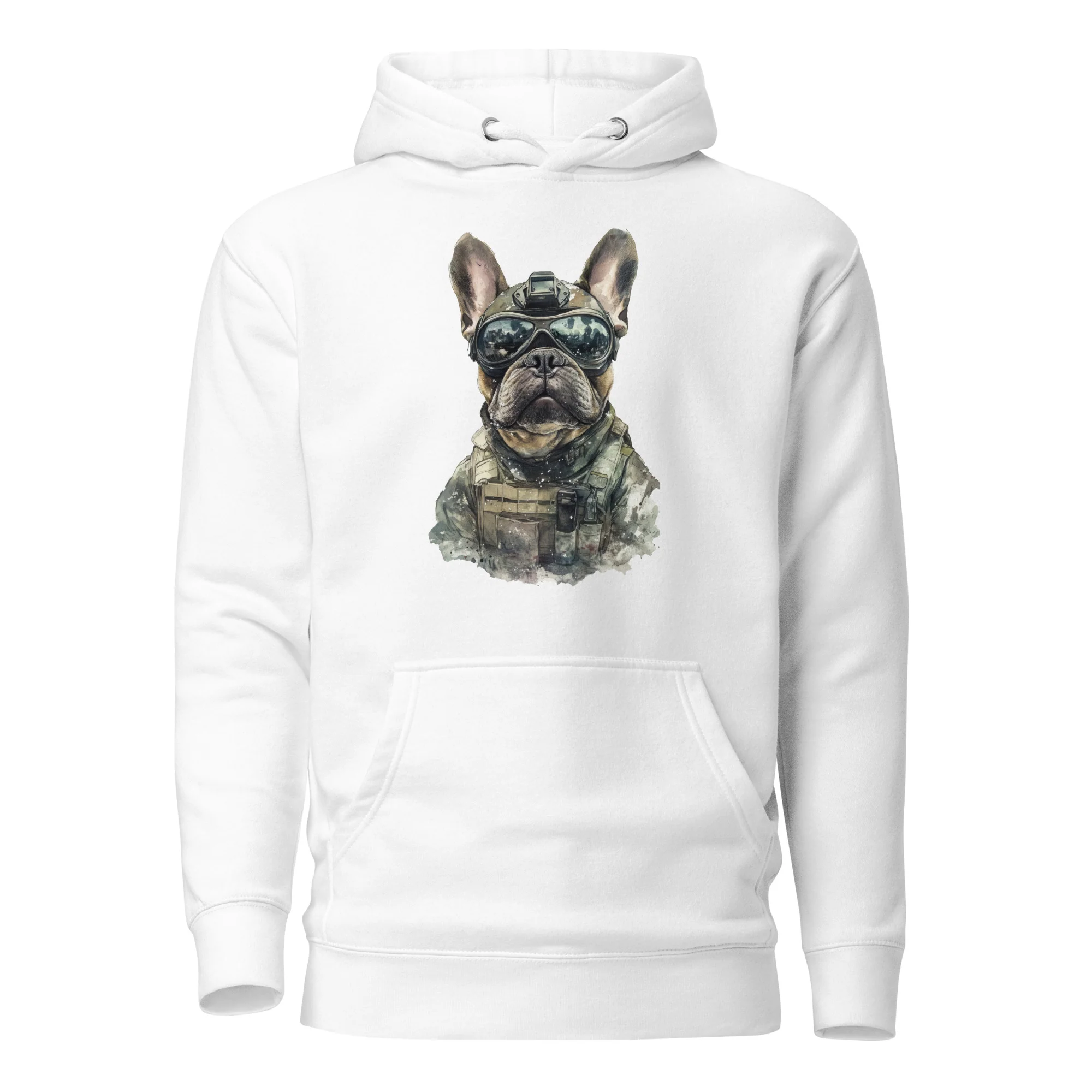 Sweat à Capuche Unisexe - Bulldog II par Mimo – Image 8